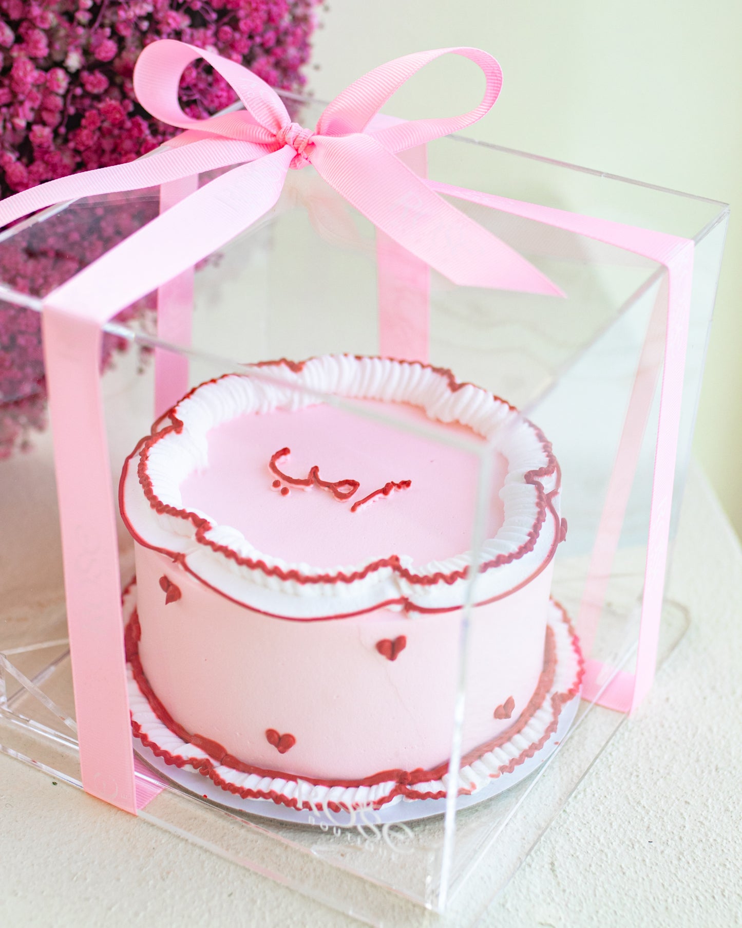 Heartfelt Pink Gypsophila - Set of 2