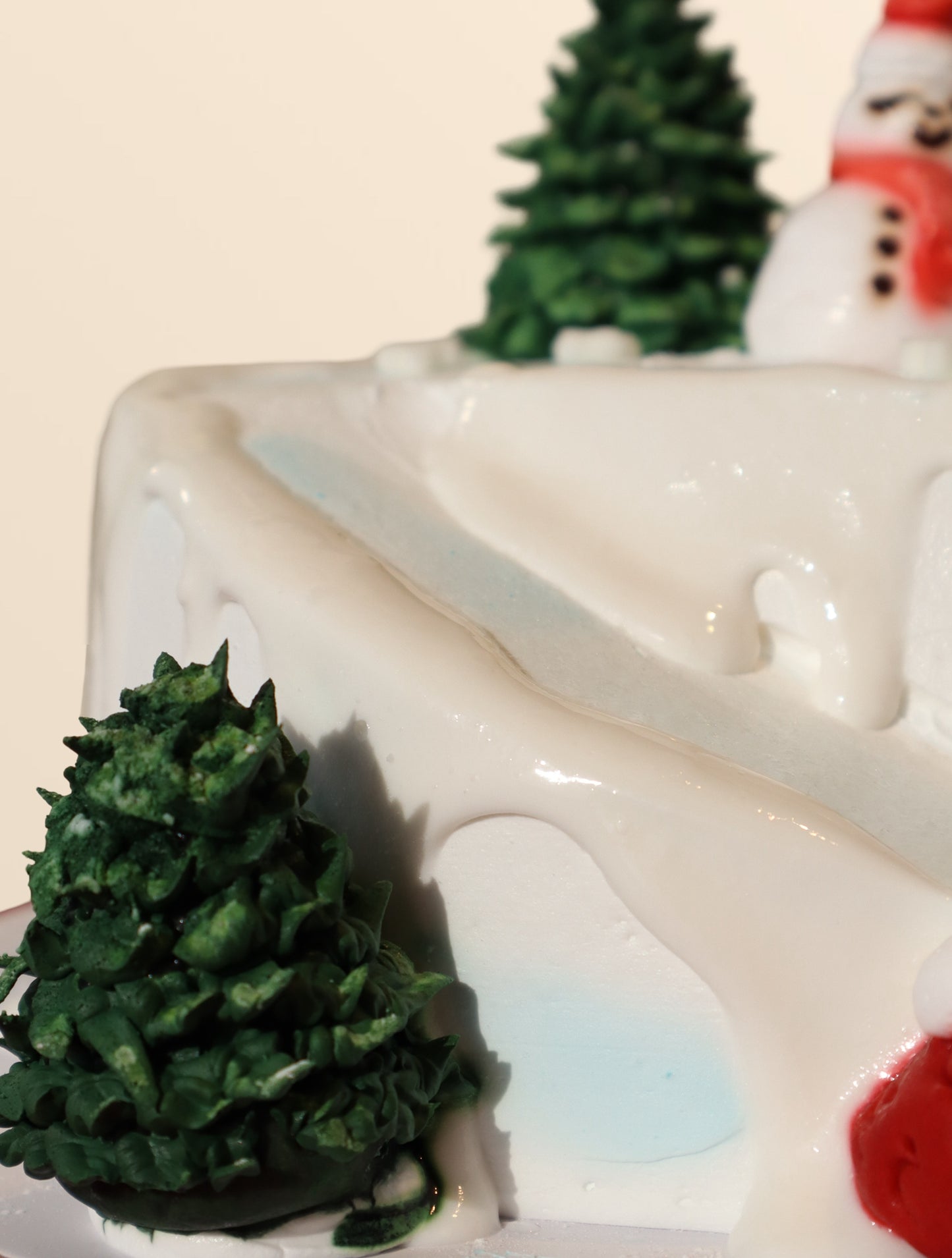 Christmas Frosted Village Cake