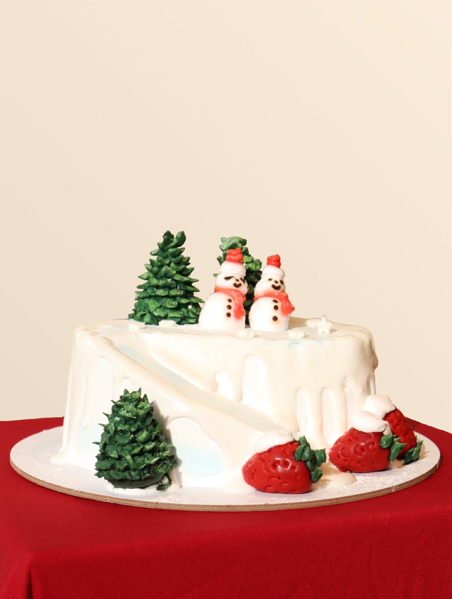 Christmas Frosted Village Cake
