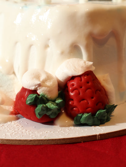 Christmas Frosted Village Cake