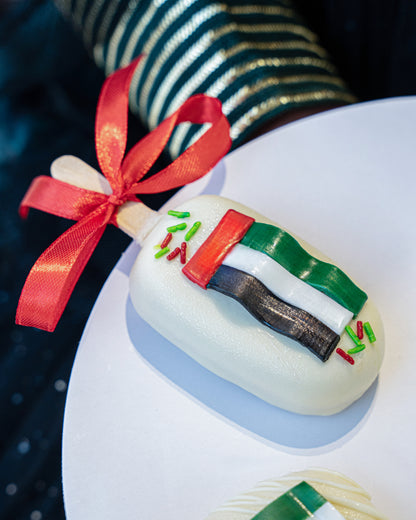 Emirates Flag Cake Pops