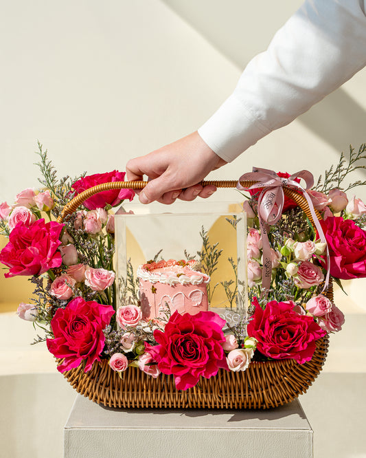 Rosé Garden Basket