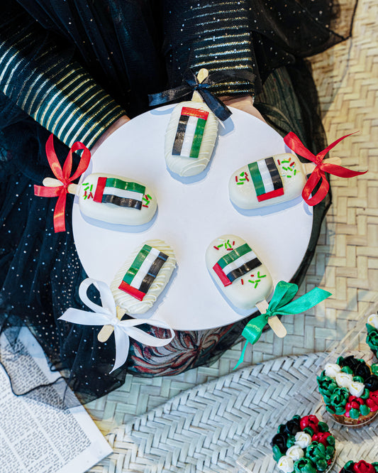 Emirates Flag Cake Pops