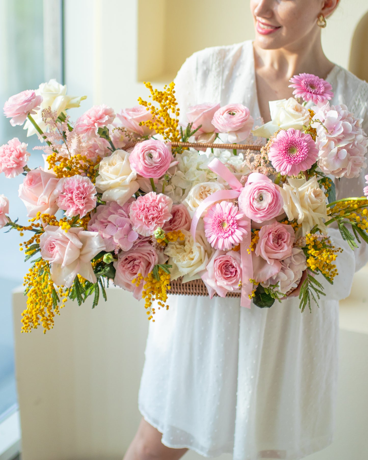 Charming Floral Basket